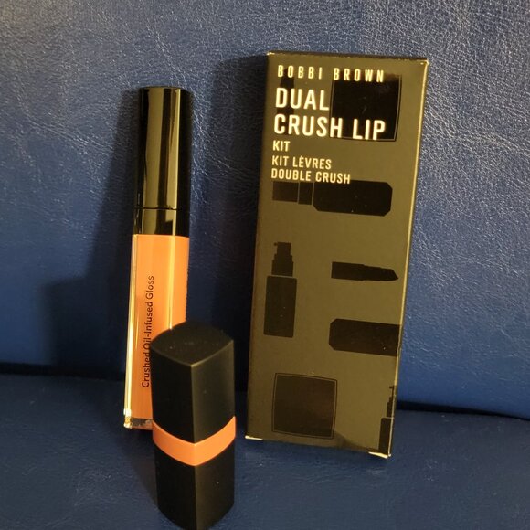 Bobbi Brown Dual Crush Lip Set: Crushed Lip Gloss, Free Spirit, Lip Color, Bare - Picture 1 of 11